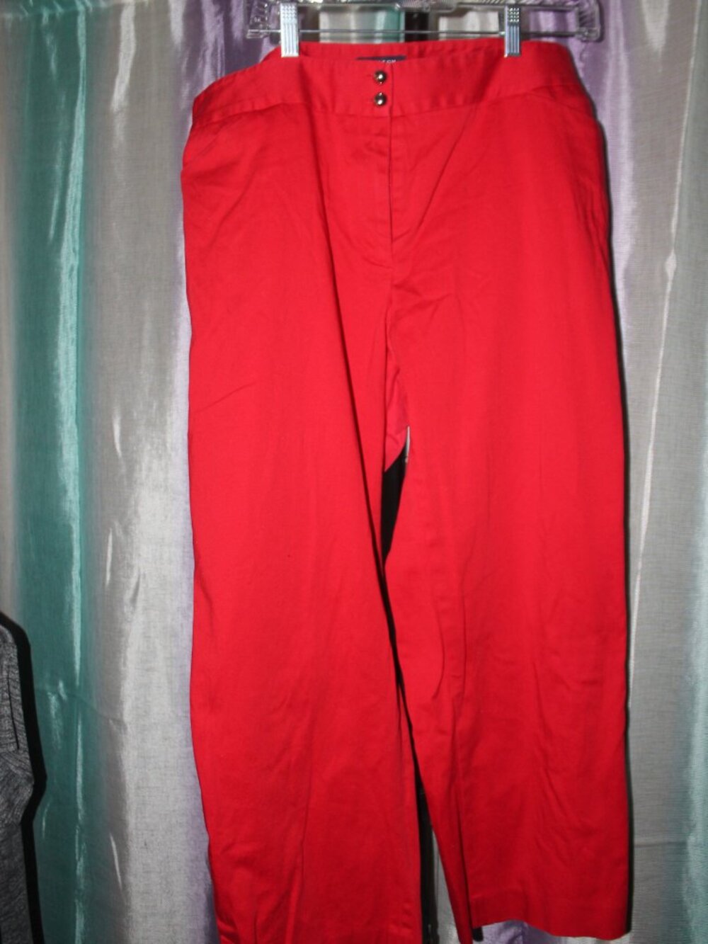 Jones New York Signature Red Stretch Pants 16W